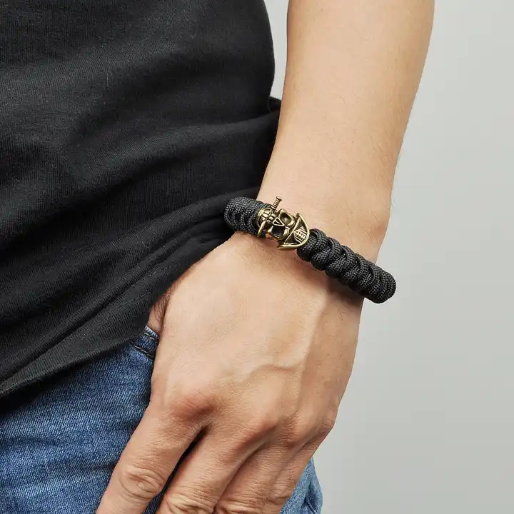 	 Wholesale DIY Retro Brass Paracord Beads