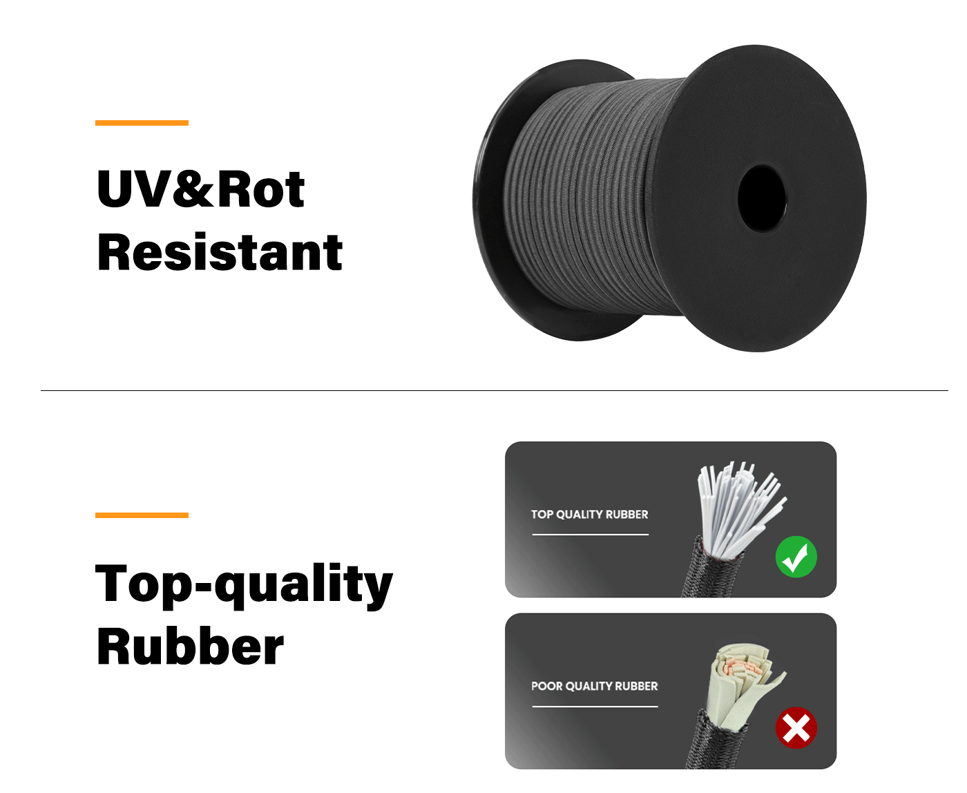 8mm Elastic Shock Cord Bungee Cord