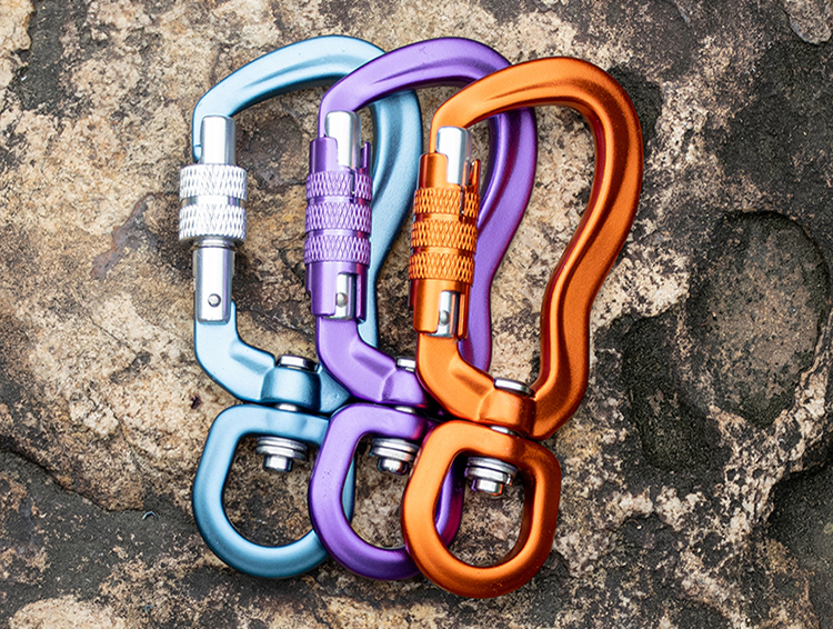 High Quality 5kn Aluminum Small Swivel Carabiner Clip for Dog Leash - China  Carabiner, Hook
