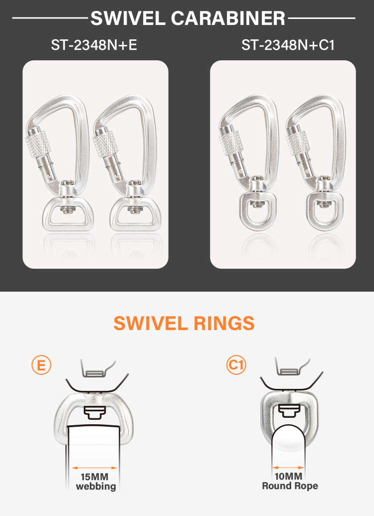 ST-2348 swivel carabiner
